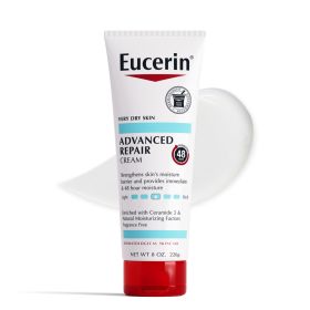 Eucerin Advanced Repair Body Cream, Fragrance Free, 8 oz Tube