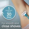 Venus Smooth Women's Razor Handle with 2 Blade Refills, Blue