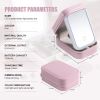 Makeup Brushes With Case Set Portable LED Mirror Makeup Jewelry Storage Case Travel Makeup Tool Kits