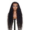 High Density Water Wave 13x4 13x6 HD Lace Front Human Hair Wigs 220 250Density Deep Wave Curly Indian Wigs Pre Plucked MYLOCKME