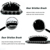 Curl Defining Brush,Boar Bristle Hair Brush Styling Brush for detangling,combing and shaping men and women